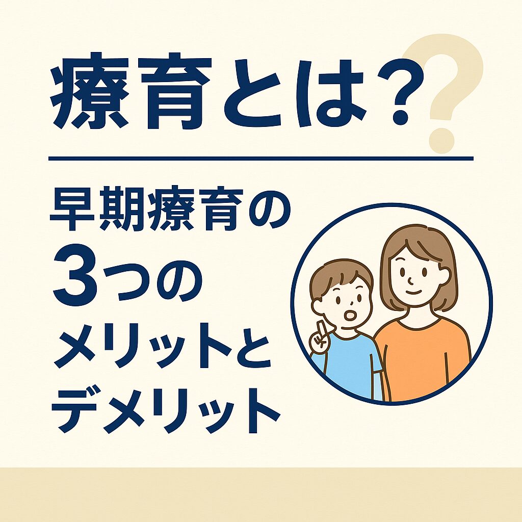 療育とは？早期療育の3つのメリットとデメリット