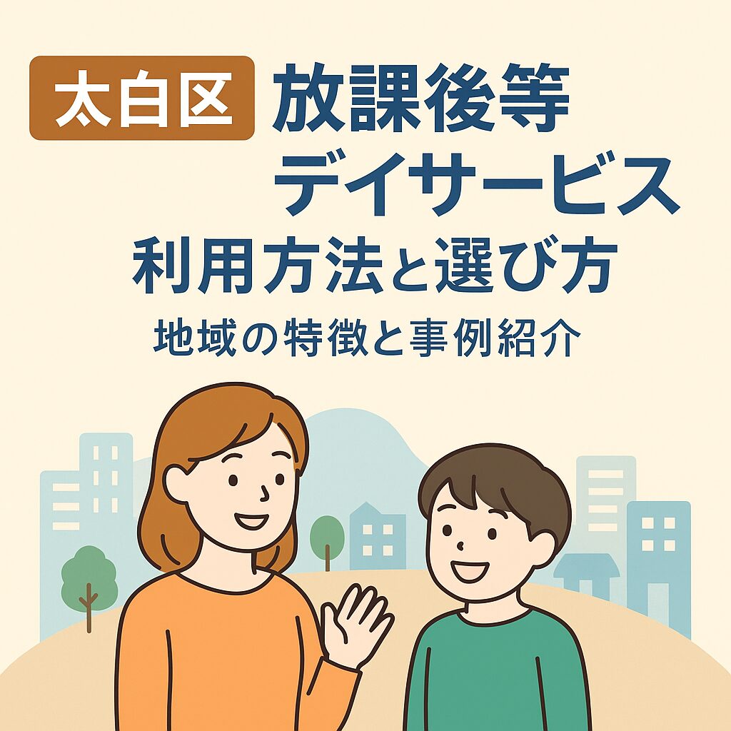 【太白区】放課後等デイサービスの利用方法と選び方｜地域の特徴と事例紹介