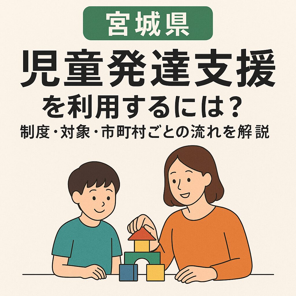 【宮城県】児童発達支援を利用するには？制度・対象・市町村ごとの流れを解説